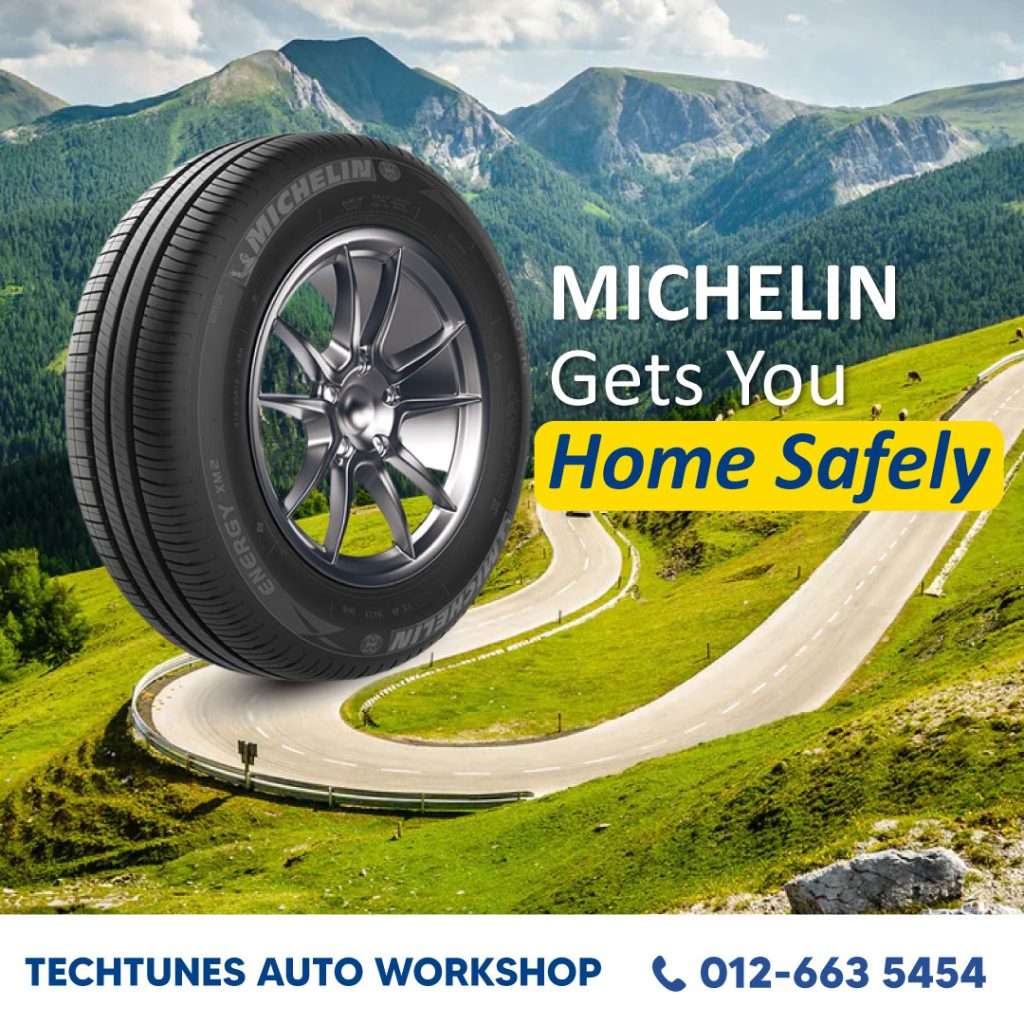 authorized Michelin puchong selangor tyres shop near me kuala lumpur by techtunes auto kinrara Malaysia kl PJ Home Safe